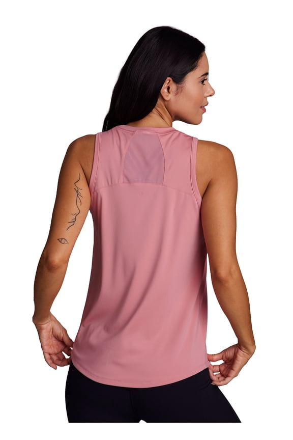 Active Women's Quick Dry Sleeveless Workout Top with Mesh Panels