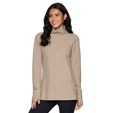 RBX Active Women's Quilted Cowl Neck Pullover Tunic