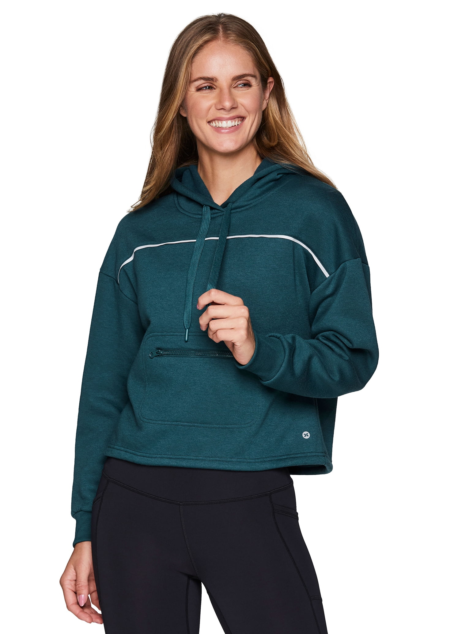 Sweatshirt with online reflective stripe