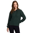 thumbnail image 1 of RBX Active Women's Regular Length Slouchy Fit Ribbed 1/4 Zip Pullover Hoodie Top, 1 of 5