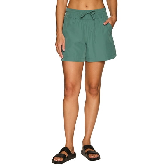 RBX Active Women's Relaxed Fit Stretch Woven Hiking Walking Shorts with Pockets