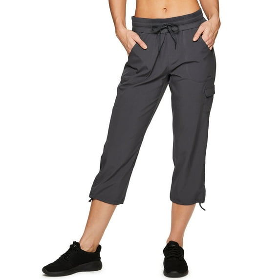 RBX Active Women's Relaxed Lightweight Woven Cargo Capri Pant