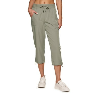RBX Active Women's Relaxed Lightweight Woven Cargo Capri Pant