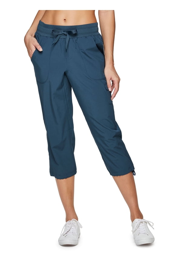Active Women's Relaxed Lightweight Woven Cargo Capri Pant