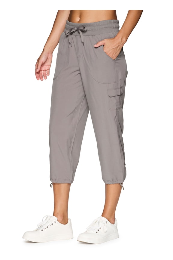 Active Women's Relaxed Lightweight Woven Cargo Capri Pant