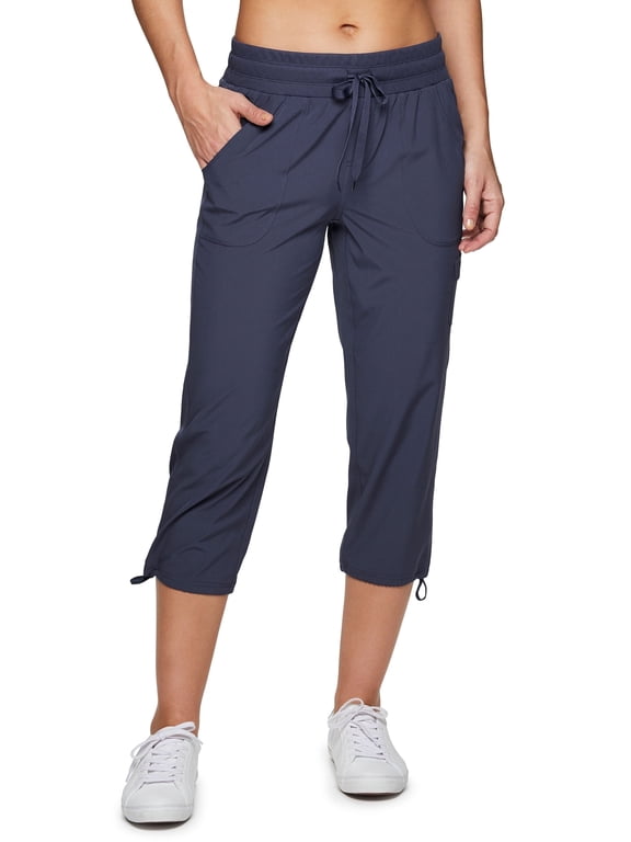 Active Women's Relaxed Lightweight Woven Cargo Capri Pant