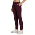 thumbnail image 1 of RBX Active Women's Ribbed Side Woven Ankle Pant With Pockets, 1 of 5