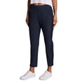 thumbnail image 1 of RBX Active Women's Ribbed Side Woven Ankle Pant With Pockets, 1 of 5