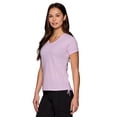 thumbnail image 1 of RBX Active Women's Ruched Side Tie Textured Cotton-Blend T-Shirt, 1 of 5
