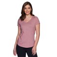 thumbnail image 1 of RBX Active Women's Running Striated Super Soft V-Neck T-Shirt, 1 of 4