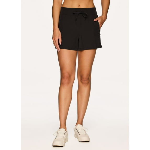 RBX Active Women's Seamed Fashion Hiking Shorts with Zipper Pockets
