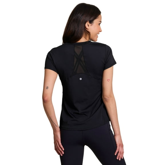 RBX Active Women's Short Sleeve Buttery Soft Mesh Back Workout T-Shirt