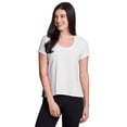 thumbnail image 1 of RBX Active Women's Short Sleeve Shadow Stripe Mesh Workout Tee, 1 of 6