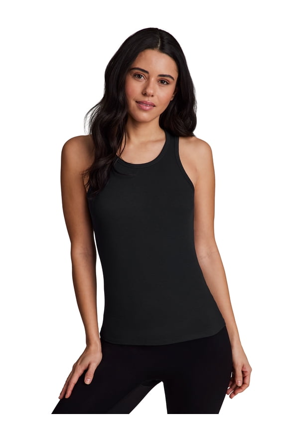 Active Women's Slim Fit Crewneck Ribbed Tank Top