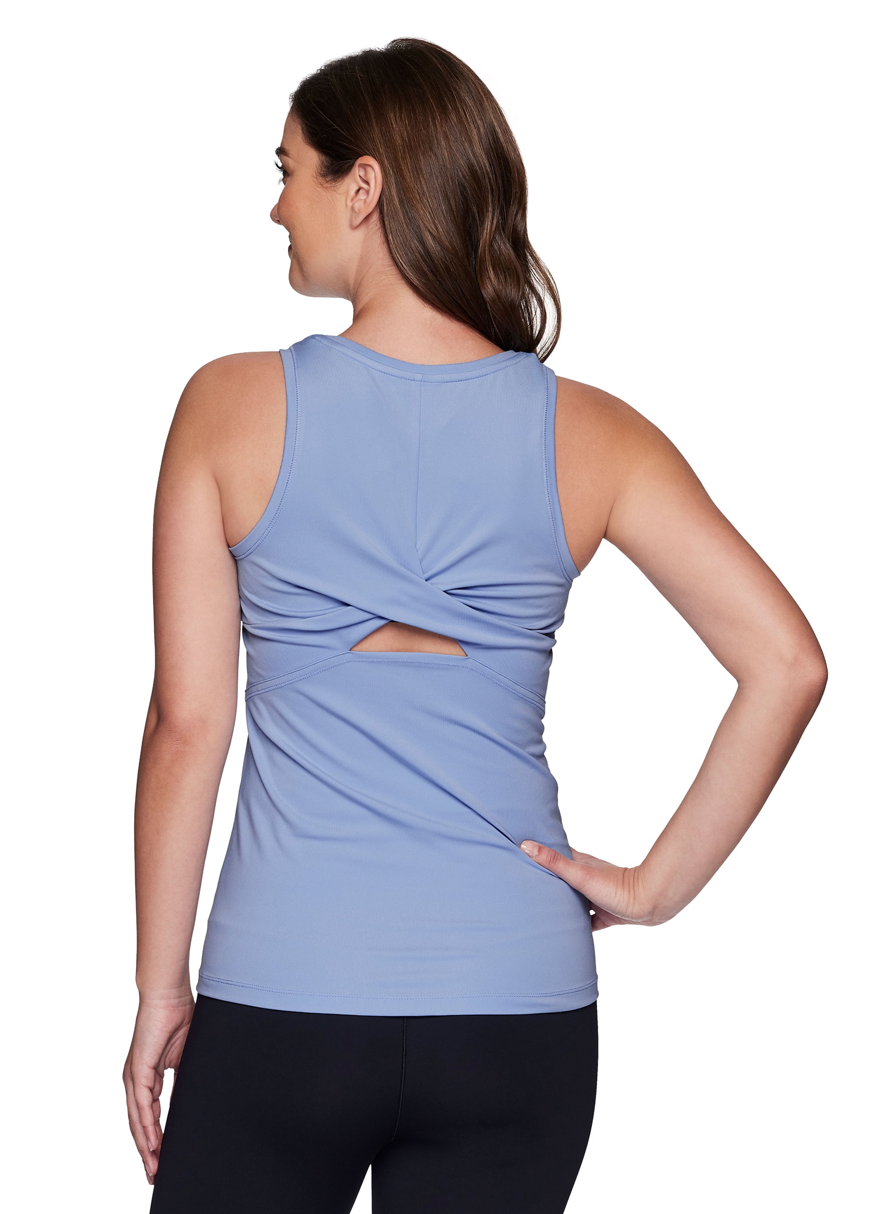 RBX Active Women's Soft Yoga Workout Knot Back Tank Top