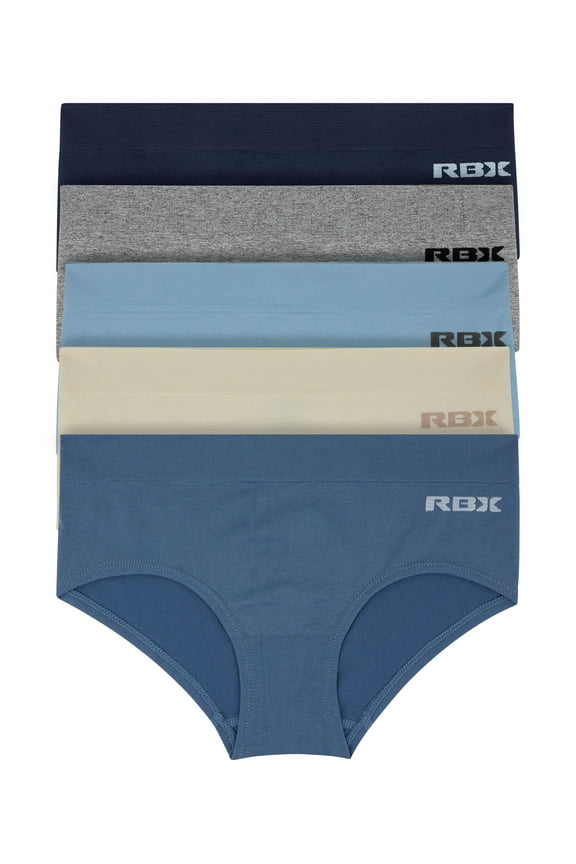 Active Women's Solid Colors Cheeky Bikini Underwear 5-Pack