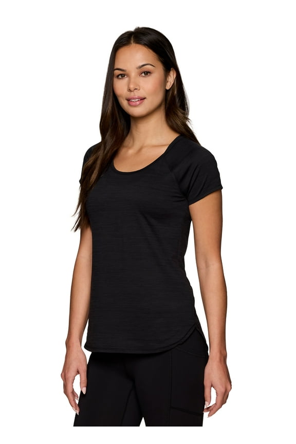 Active Women's Space Dye Ultra Soft Stretch Short Sleeve Tee
