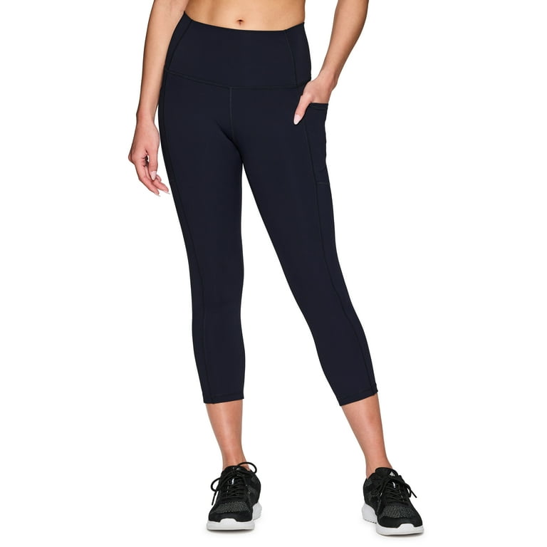 RBX WOMENS CROPPED STRETCH LEGGINGS SIZE LARGE