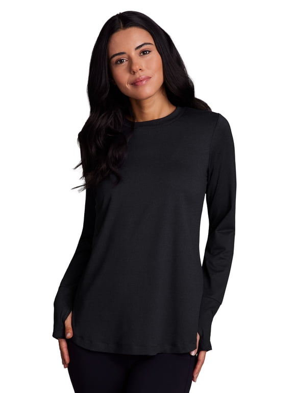 Active Women's Super Soft Long Sleeve Yoga Tunic Top