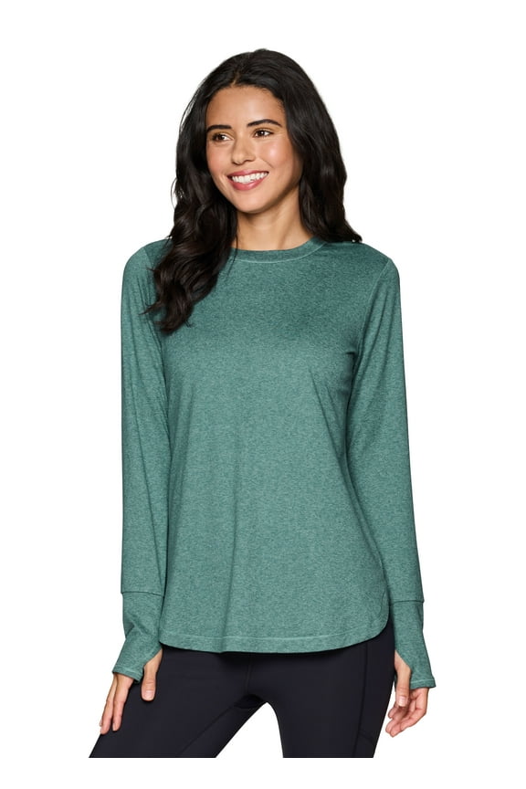 Active Women's Super Soft Long Sleeve Yoga Tunic Top