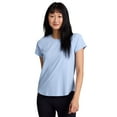thumbnail image 1 of RBX Active Women's Super Soft Shadow Stripe Quick Drying Running Performance Tee, 1 of 4