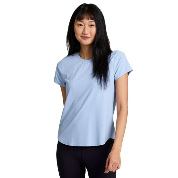 RBX Active Women's Super Soft Shadow Stripe Quick Drying Running Performance Tee