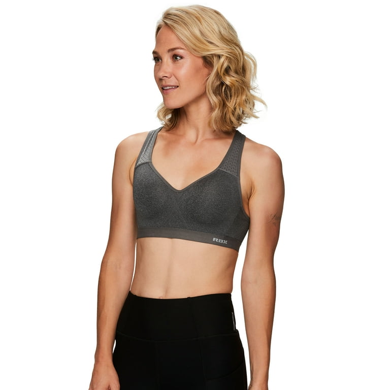 RBX Active Women's Supportive Cross Back Sports Bra 