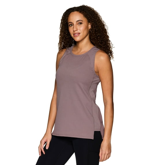 RBX Active Women's Tunic Ribbed Side Ultra Soft Tank Top