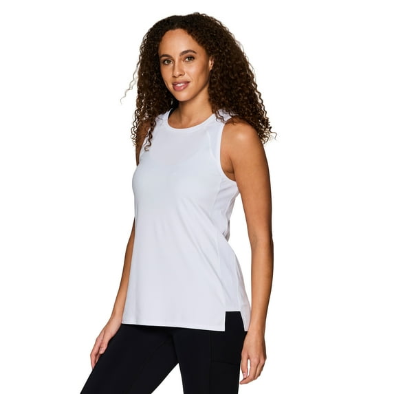 RBX Active Women's Tunic Ribbed Side Ultra Soft Tank Top