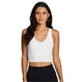 thumbnail image 1 of RBX Active Women's Ultra Soft Active Cropped Bra Tank Top With Shelf Bra, 1 of 6
