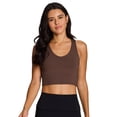 thumbnail image 1 of RBX Active Women's Ultra Soft Active Cropped Bra Tank Top With Shelf Bra, 1 of 6