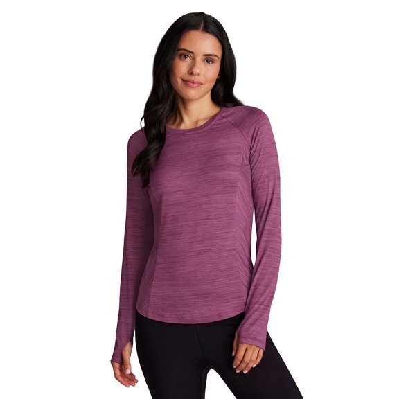 RBX Active Women's Ultra Soft Long Sleeve Lightweight Yoga Running Tee