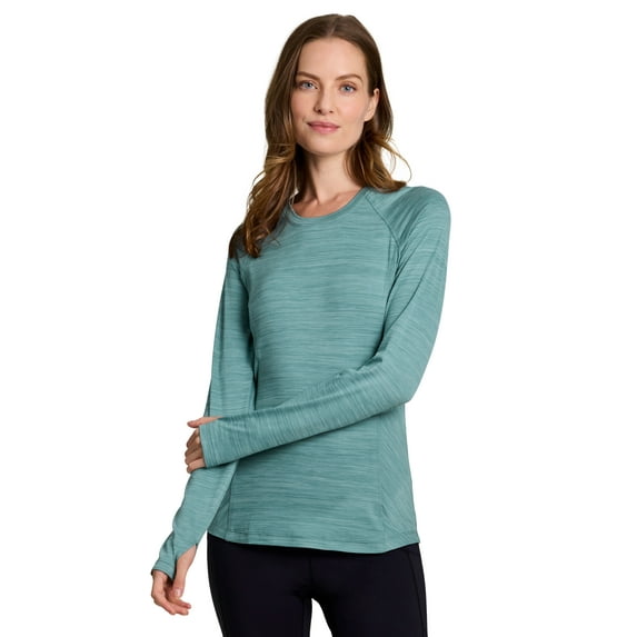 RBX Active Women's Ultra Soft Long Sleeve Lightweight Yoga Running Tee