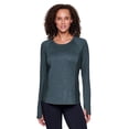 thumbnail image 1 of RBX Active Women's Ultra Soft Long Sleeve Lightweight Yoga Running Tee, 1 of 5