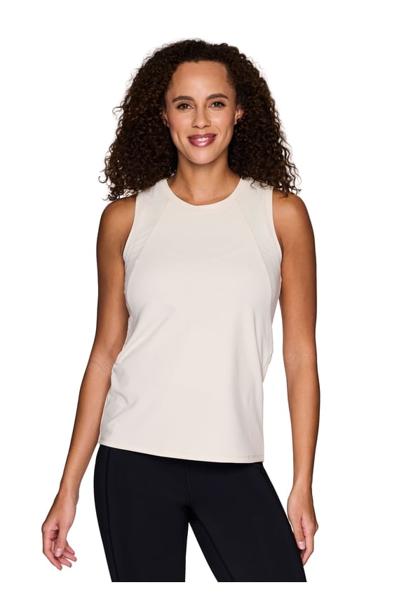Active Women's Ultra Soft Ribbed Panel Workout Tank Top