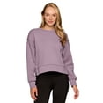thumbnail image 1 of RBX Active Women's Ultra Soft Athleisure Crewneck Cropped Sweatshirt, 1 of 5