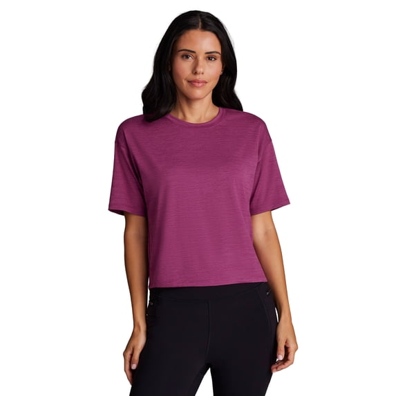 RBX Active Women's Ultra Soft Slightly Cropped Boxy Crewneck T-Shirt