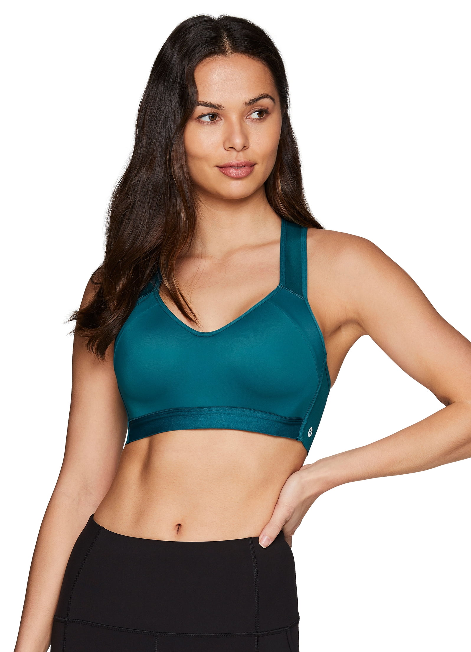 RBX Active Women's Mesh High Impact Maximum Support Adjustable Sports Bra  F19 Grey S at  Women's Clothing store