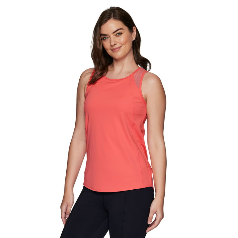 RBX Active Women's Yoga Workout Tank Top With Breathable Mesh