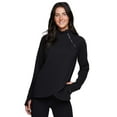 thumbnail image 1 of RBX Active Women's Zip Mock Neck Wrap Fleece Pullover Sweatshirt With Pockets, 1 of 9