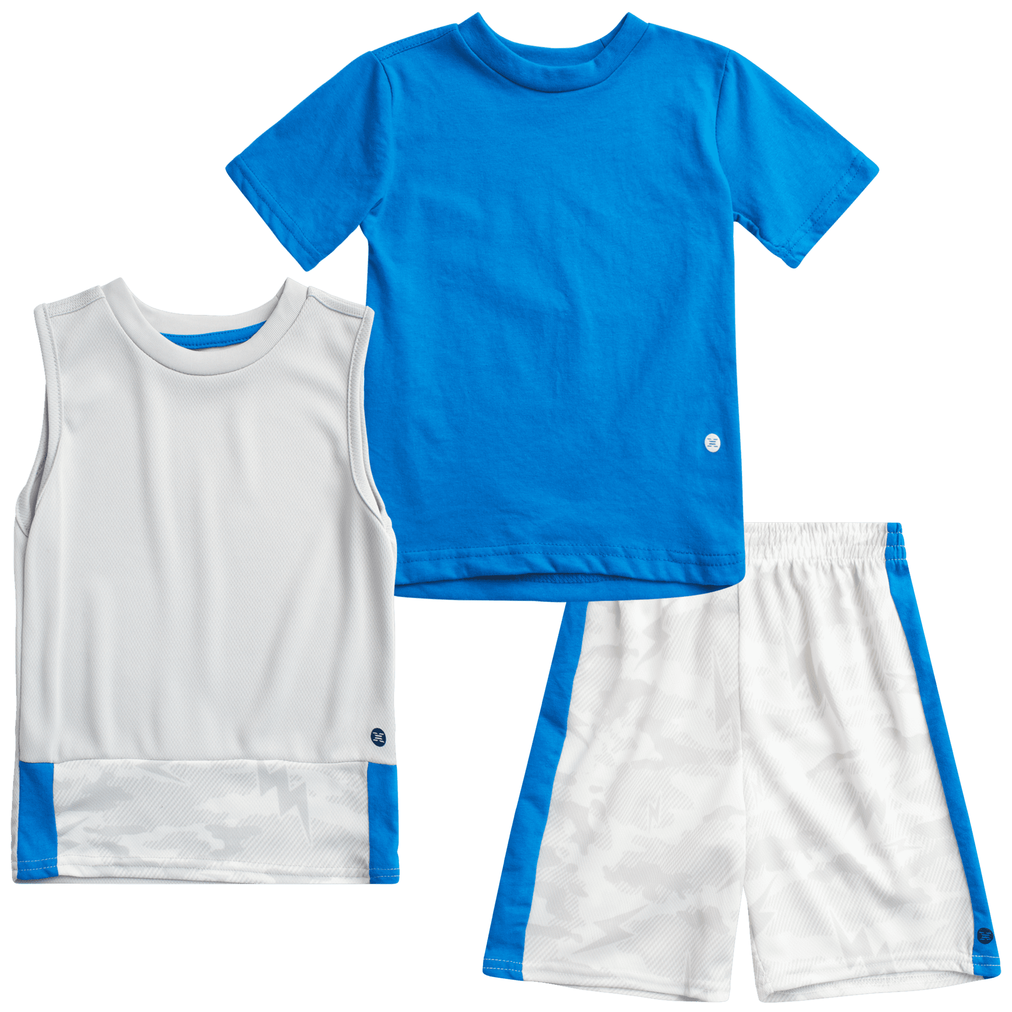 RBX Baby Boys' Active Shorts Set - T-Shirt, Tank Top, and Shorts ...