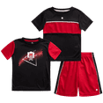 thumbnail image 1 of RBX Baby Boys Short Sets - 3 Piece Performance Short Sleeve Tee Shirts and Shorts (Sizes: 12M-24M), 1 of 6