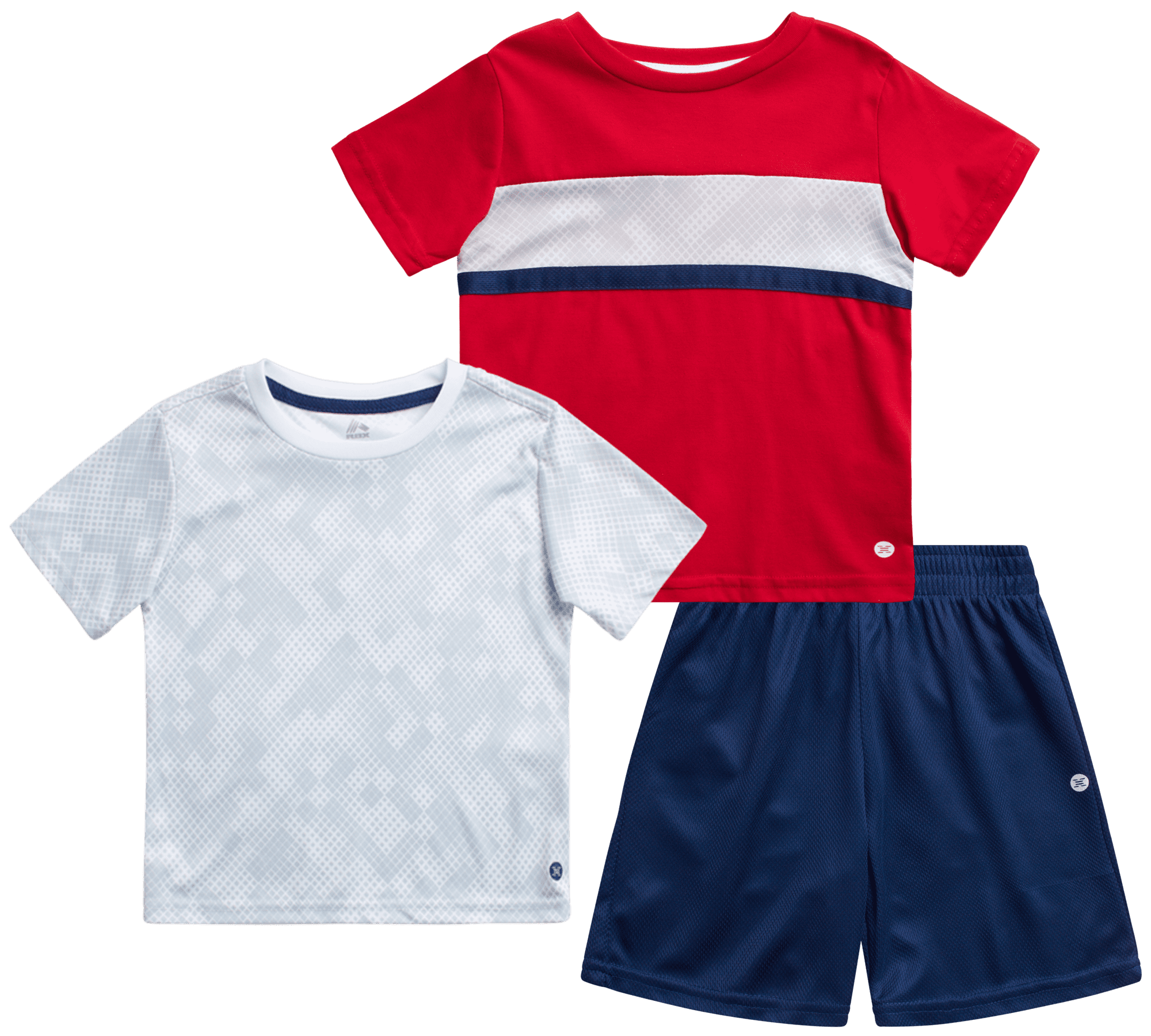 RBX Baby Boys' Shorts Set - 3-Piece Short Sleeve Performance T-Shirt ...