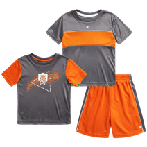 RBX Baby Boys' Shorts Set - 3-Piece Short Sleeve Performance T-Shirt and Shorts (12M-4T)