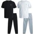 thumbnail image 1 of RBX Boys Pants Set - Lightweight Short Sleeve Boys Shirt and Fleece Jogger Sweatpants 4 Piece Set, 1 of 7