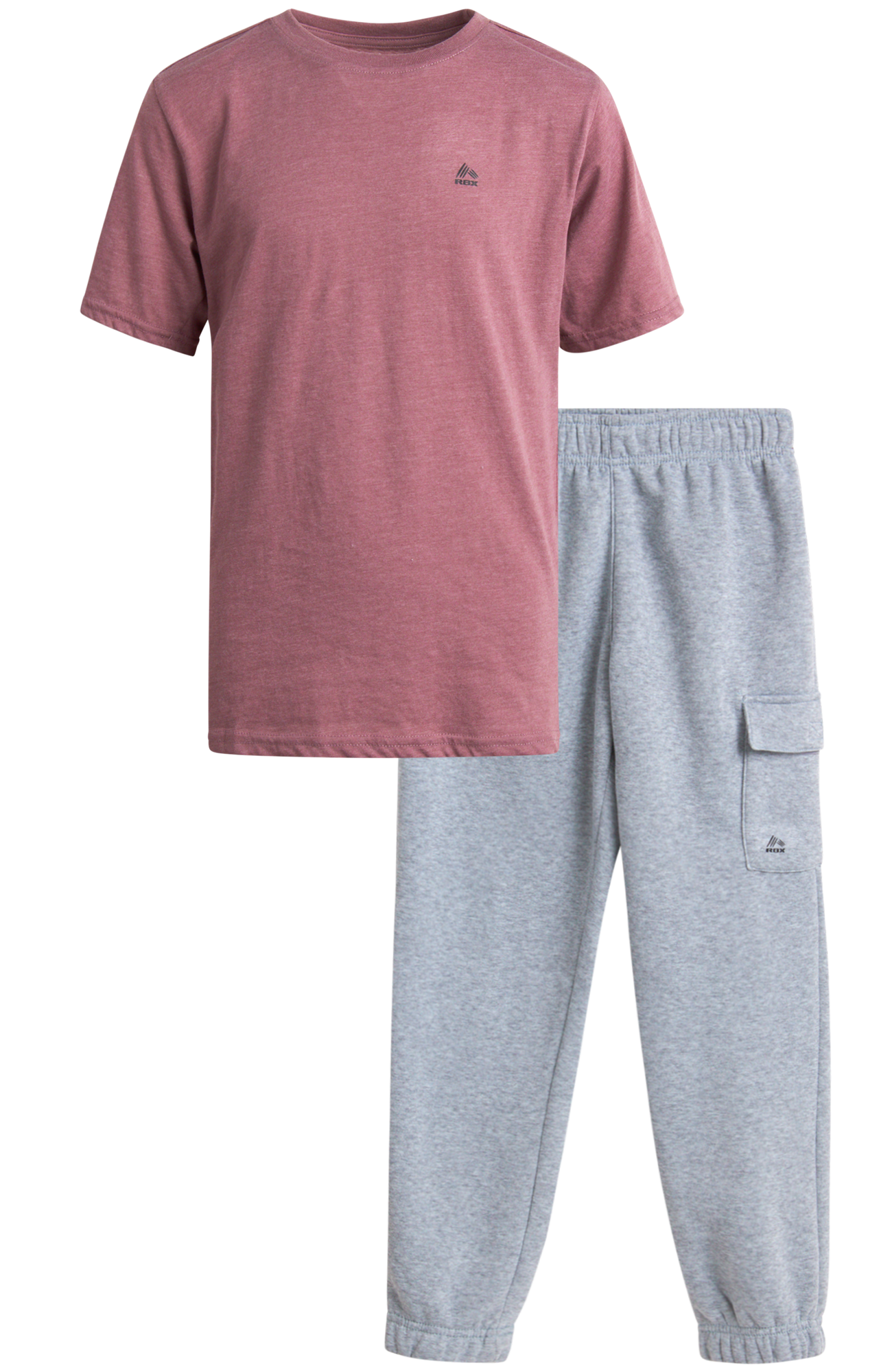 RBX Boys Active Jogger Set 2 Piece Breathable Short Sleeve T Shirt 