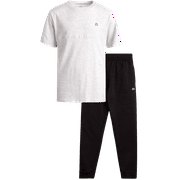 RBX Boys' Active Jogger Set - 2 Piece Breathable Short Sleeve T-Shirt and Fleece Joggers (Size: 4-12)