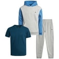 thumbnail image 1 of RBX Boys Sweatsuit Set - 3 Piece Fleece Jogger Sweatpants Hoodie and T-Shirt Athletic Outfit (2T-12), 1 of 7