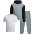 thumbnail image 1 of RBX Boys Sweatsuit Set - 3 Piece Fleece Jogger Sweatpants Hoodie and T-Shirt Athletic Outfit (2T-12), 1 of 7