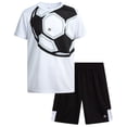 thumbnail image 1 of RBX Boys Athletic Outfit Shorts Set Breathable Performance Graphic Tee and Mesh Gym Shorts 2 Piece, 1 of 7